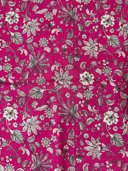 Magenta Blossom Charm 3 Piece Breeze Lawn Printed Suit