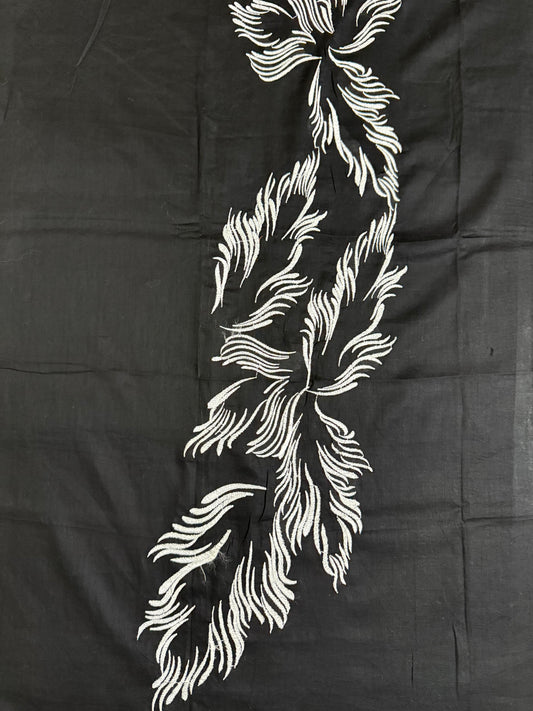 Classic Black with White Threadwork - 2-Piece Breeze Lawn Embroidered Suit