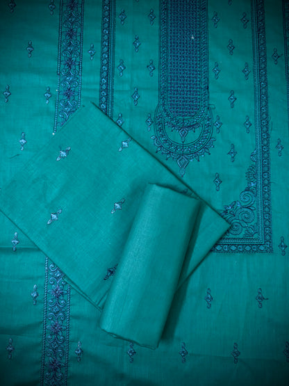 Teal Blue 2-Piece Breeze Lawn Embroidered Suit