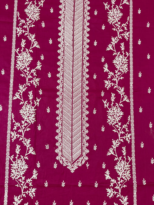Rose Pink 2-Piece Embroidered Lawn Suit