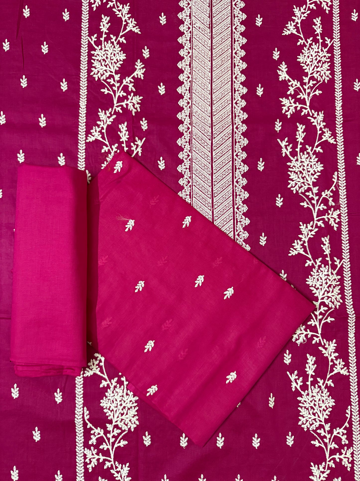 Rose Pink 2-Piece Embroidered Lawn Suit