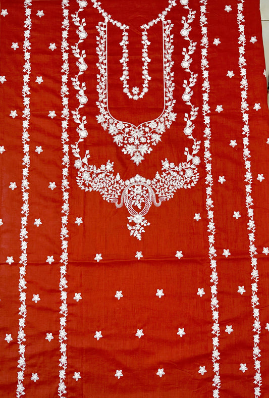 Rust Glow 2-Piece Embroidered Lawn Suit